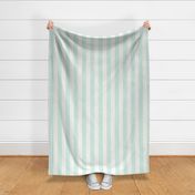 L - 2" Mint and white Vertical Cabana Nautical Stripes