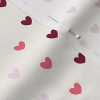 Mini Pink Hearts Pattern - Hyperfeminine Coquette Nursery Design Light Ombre