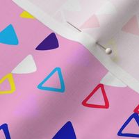 Party Triangles on Pink Ground - School Version