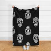 disco halloween mirror ball skull