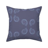 Ammonite Muted Plum And Cornflower