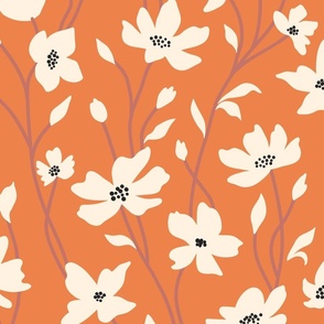 Floral ditsy wallpaper. Small Flowers