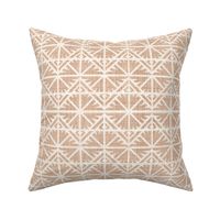 Neutral Bohemian Geometric in Textured Warm Brown - Medium - Southwestern Boho, Rustic Neutral, Earthy Western Geometric