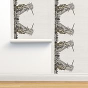 16th Century Unicorn Border Print