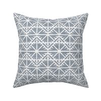 Bohemian Geometric in Textured Charcoal Gray - Medium - Southwestern Boho, Rustic Western Geometric