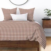 Fabulous Gingham Chocolate Brown -medium Scale