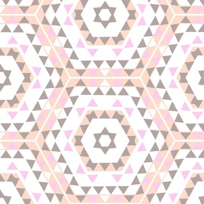 Pink kaleidoscope pattern