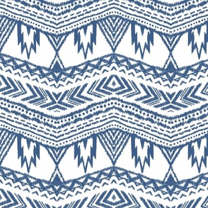 Navy blue zig zag