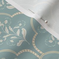 Arched Elegance in muted Teal green 