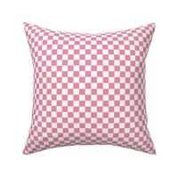 Checkerboard Dark Pink and White