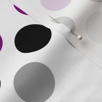 Bold and Proud Asexual Pride Flag Colors Polkadots