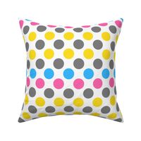 Bold and Proud Intergender Pride Flag Colors Polkadots