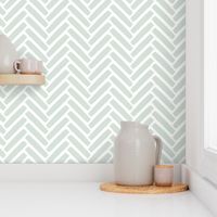 Herringbone Chevron Twigs - sage green