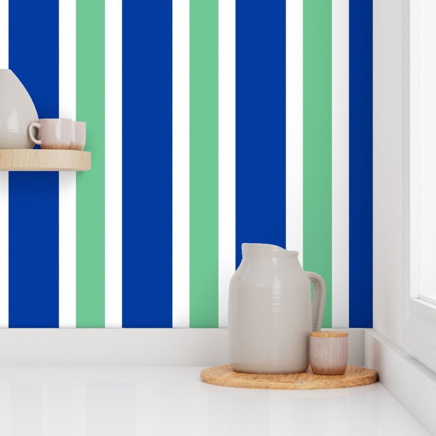 OUTLINED STRIPES (jumbo) - Colorful Vertical Lines on Coordinating Basic