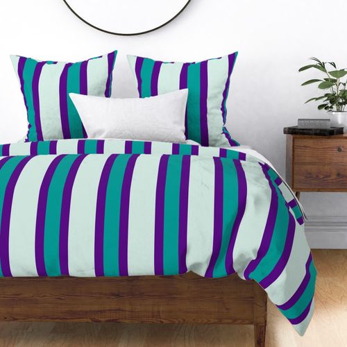 OUTLINED STRIPES (jumbo) - Colorful Vertical Lines on Coordinating Basic