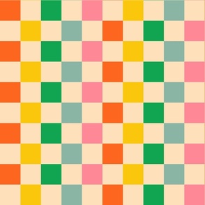 Checkerboard-with-squares-in-bold-1960s-colours-on-beige-white---XL-jumbo