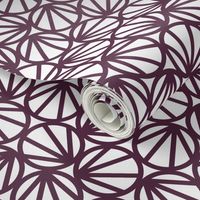 Mari - Geometric Circles - Crimson Line  - Large Scale