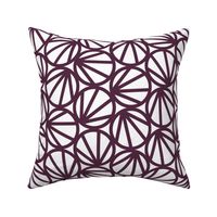 Mari - Geometric Circles - Crimson Line  - Large Scale