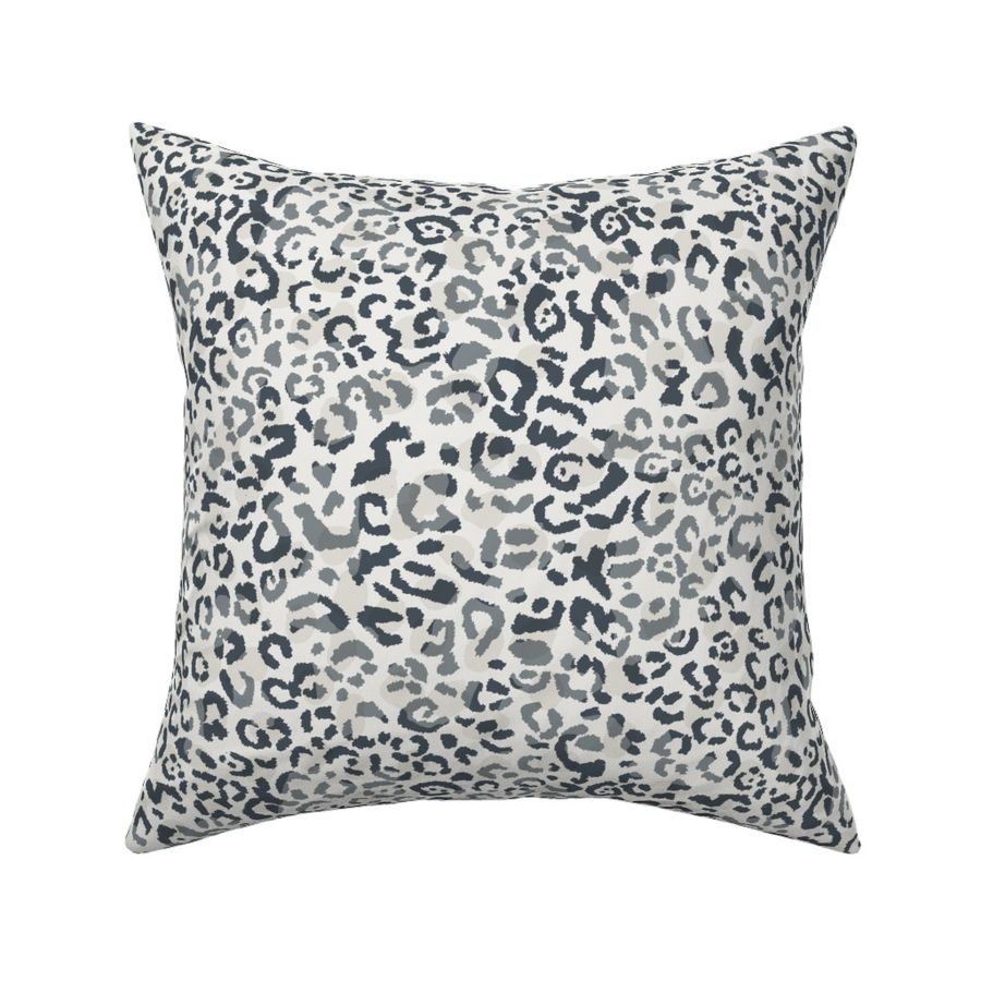 M-Leopard Cheetah Print - Black on white Marks with soft texture