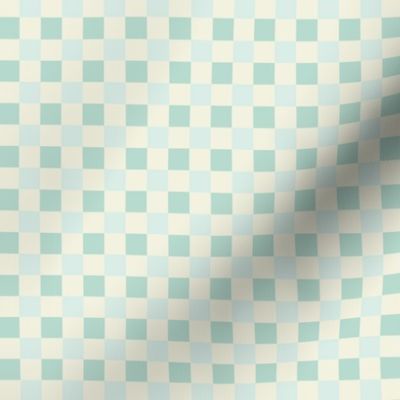 Gingham Aqua