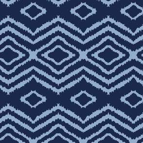 Blue Ikat