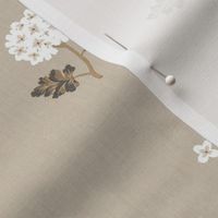 Small Hydrangeas on Beige