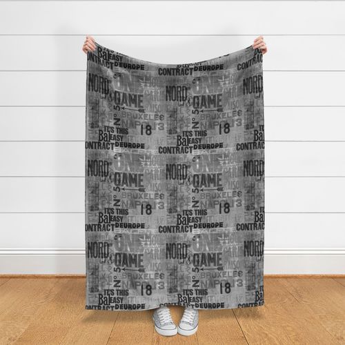 Urban Style Typography Art Grunge Grey Smaller