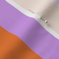 Wide Stripe Lilac and Orange