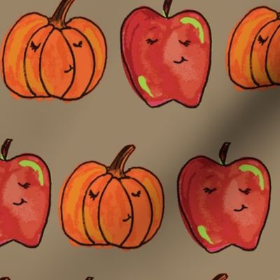 apples vs pumpkins_apple vs pumpkin pattern