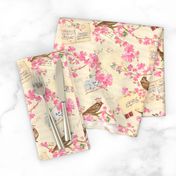 Vintage Love Letters and Cherry Blossoms