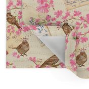 Vintage Love Letters and Cherry Blossoms