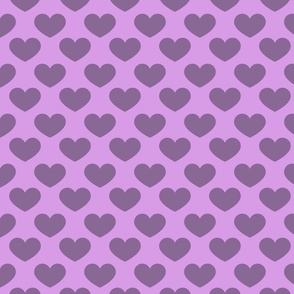 Hearts Pastel Purple