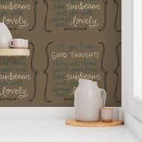 Wall Decal:  good thoughts