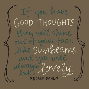 Wall Decal:  good thoughts