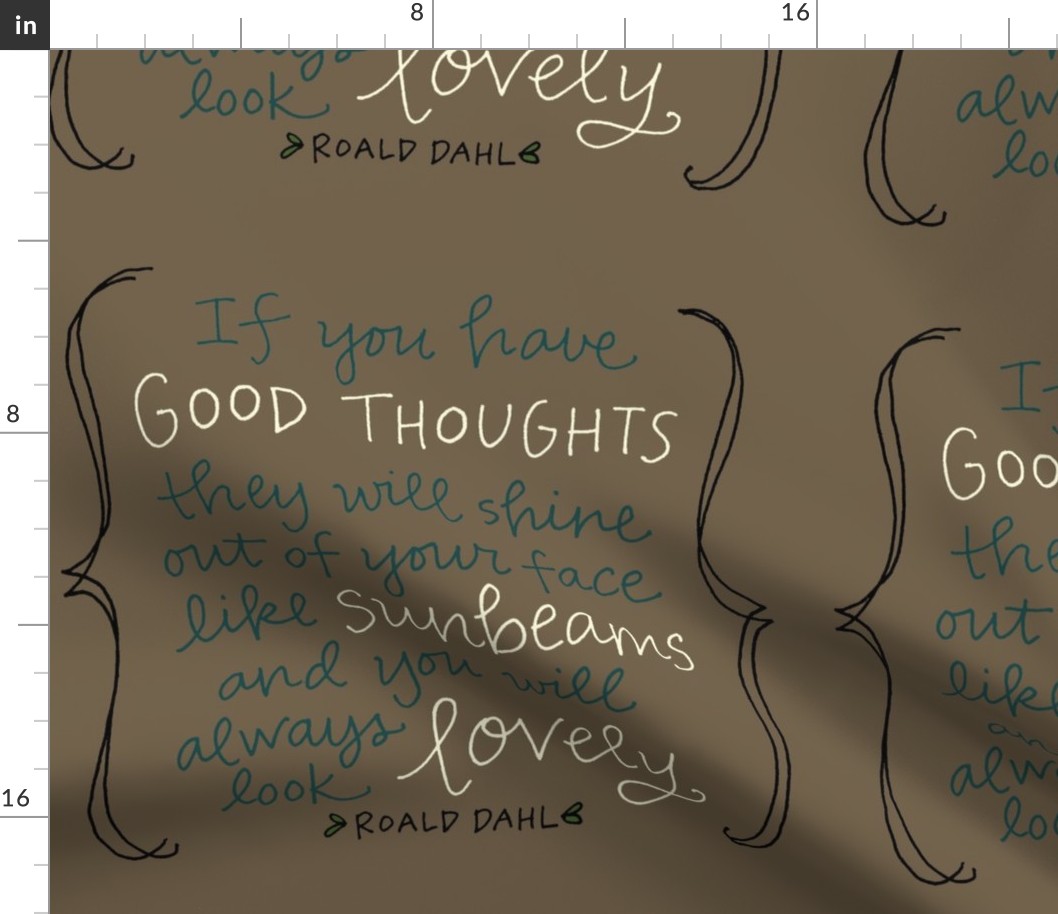 Wall Decal:  good thoughts