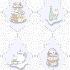 Dainty Afternoon Tea Damask Soft Orchid