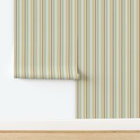 New Farmhouse Stripe pale celery green & yellow Warm Neutral Palette 2