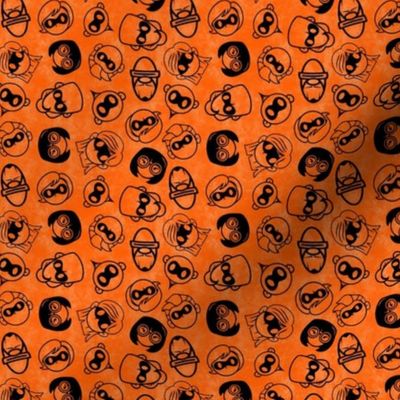 Small Masked Superheroes Orange