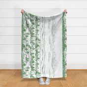 Toile Greyhound Landscape paenl in green