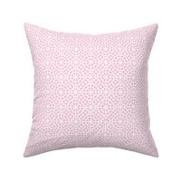 Preppy Pastel Pink and White Breeze Block Trellis Geometric - Small