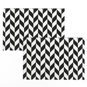 Small Black-White Herringbone