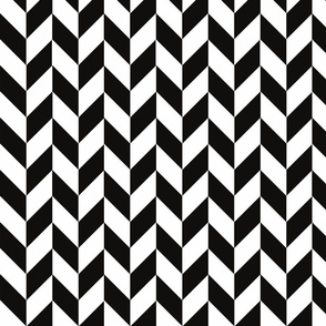 Small Black-White Herringbone