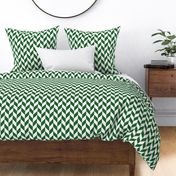 Small Green-White Herringbone