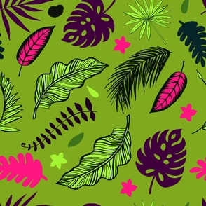  tropical leaves