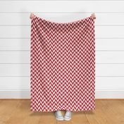 Small Red-White Herringbone