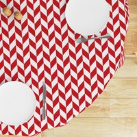 Small Red-White Herringbone