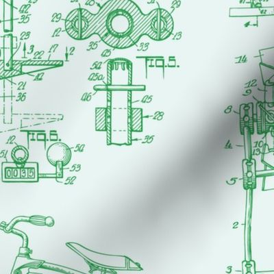 Patent Drawings - Toys (green)