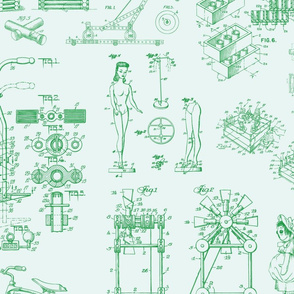 Patent Drawings - Toys (green)