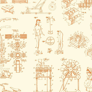 Patent Drawings - Toys (orange)