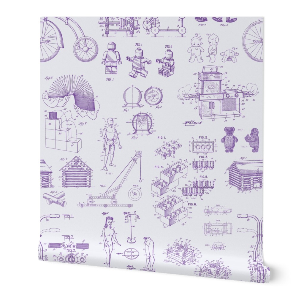 Patent Drawings - Toys (purple)